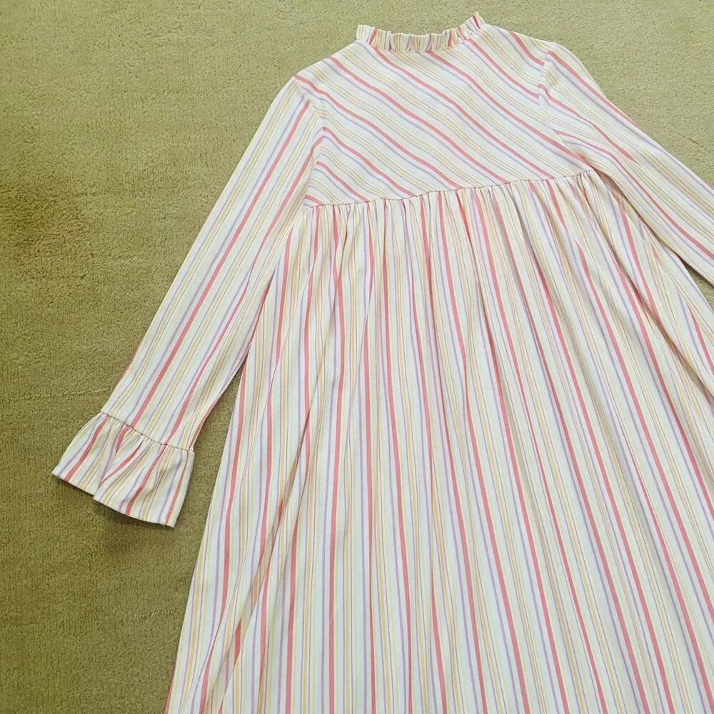 Kit’s Striped Nightie Girls Size M American Girl Pjs Pajama Dress Like Your Doll